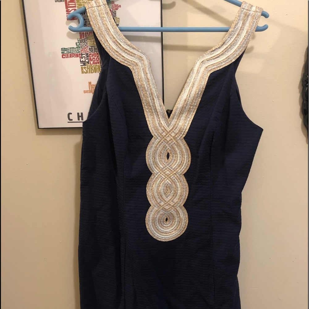 Lilly Pulitzer Valli Shift Dress in navy